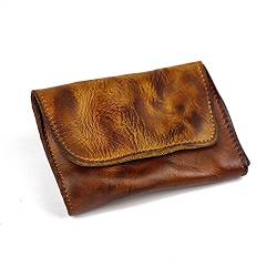 LAXED Handgemachte Retro-MüNztasche, Mini-Mode-Brieftasche, MüNztasche/Geldtasche/Kartenetui für MäNner und Frauen von LAXED