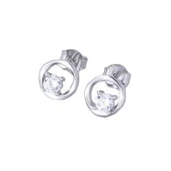 Einfache Ohrstecker Schmuck 925 Sterling Silber Ohrring Gold Bling Kubikzircon Ohrringe Für Mädchen von LAYCHEN
