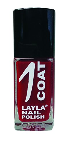 Layla Cosmetics 1 Coat Nagellack, miss red, 1er pack (1 x 0.017 L) von LAYLA