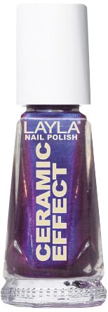 Layla Cosmetics 1243R23-064 Ceramic Effect Nagellack - blue violet, 1er pack (1 x 0.01 l) von LAYLA