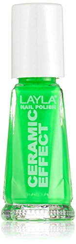 Layla Cosmetics 1243R23-108 Ceramic Effect Nagellack - gree fluo, 1er pack (1 x 0.01 l) von LAYLA