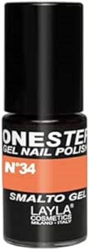 Layla Cosmetics One Step Gel Nagellack, orange fluo, 1er pack (1 x 0.005 L) von LAYLA