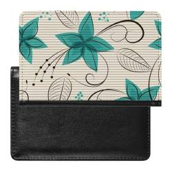 Reisepasshülle Etui Blumen Pu Leder Reisepasshülle Mit Kartenschlitz von LAZAT