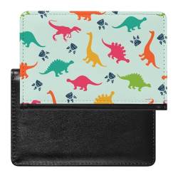 Reisepasshülle Etui Dinosaurier Pu Leder Reisepasshülle Mit Kartenschlitz von LAZAT