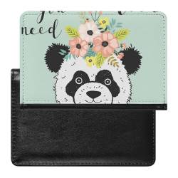 Reisepasshülle Etui Panda Pu Leder Reisepasshülle Mit Kartenschlitz von LAZAT