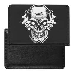 Reisepasshülle Etui Totenkopf Pu Leder Reisepasshülle Mit Kartenschlitz von LAZAT