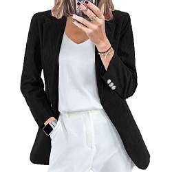 Herbst Und Winter Damen Neue Cord-Cardigan Temperament Slim Solid Colour Casual Anzug Kragen Professional Small Anzug Jacke von LAZIRO