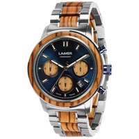 LAiMER Chronograph LAiMER Herren Uhr 0167 Marvin Zebranoholz Chronograph, (1-tlg) von LAiMER