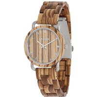 LAiMER Quarzuhr LAiMER Damen Uhr 0116 Greta Zebranoholz Vegan, (1-tlg) von LAiMER