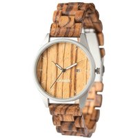 LAiMER Quarzuhr LAiMER Herren Uhr 0076 Ulli Zebranoholz mit Datumsanzeige Vegan, (1-tlg) von LAiMER