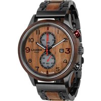 LAiMER Solaruhr LAiMER Solar Herren Uhr 0175 Magnus Nussholz Chronograph, (1-tlg) von LAiMER