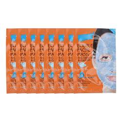 Gesichtspflegemaske, Oil Control Clear Skin Hydrating Deep Purifying Bubble Gesichtsmaske Feuchtigkeitsspendend 25 ml x 8 Blätter für Mitesser von LBEC