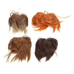 Unordentliche Haarteile, 4 Stück unordentliche Haarteile Schmutzige unordentliche flexible Haarteile für den Alltag von LBEC