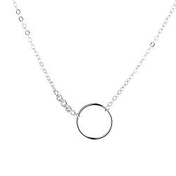 LBLhello Halskette Kette Halsketten für Frauen Runde Kubikzirkonia Halsband Halskette für Frauen Geometrische Schlüsselbeinkette Halskette Geschenke von LBLhello