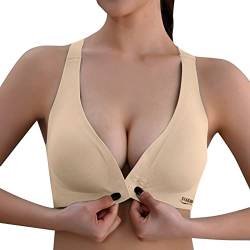 Damen Bh Ohne Bügel, Große Größen Push Up Starker Halt BH ohne Buegel Liftique Große Brüste Minimizer Sport BH Still Bh Seamless Nahtloser Bralette Wmbra Wohlfühl Gepolstertloser BH Bustier von LCpddajlspig