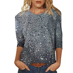 Glitzer Pullover Damen Elegant, Party Große Größen Pailletten Blazer mit Glitzer Glitzer Oberteile Festlich Pailletten Bluse Glitzer Bluse Langarm Modern Herbst Silvester Outfit Pailletten Oberteil von LCpddajlspig