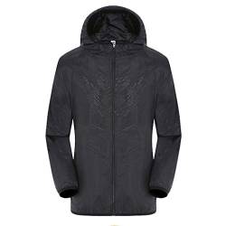 LCpddajlspig Damen Regenjacke Grosse Groessen Leichte Wasserdicht Atmungsaktiv Fahrrad Übergangsjacke Lang Outdoorjacke Windbreaker Windjacke von LCpddajlspig