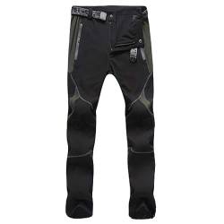 LCpddajlspig Herren Wanderhose Wasserdicht Softshellhose Outdoorhose Winddicht Warm Gefüttert Skihose Snowboardhose Winter Trekkinghose von LCpddajlspig