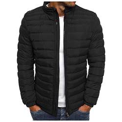 LCpddajlspig Steppjacke Herren Leicht Winddichte mit Kapuze Winter Winterjacke Outdoor Winter Warm Gepolsterte Dünne Puffer Jacke von LCpddajlspig