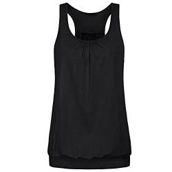 LCpddajlspig Tanktop Damen Lang Locker Sexy Atmungsaktiv Push Up Crop Tops Ärmellose Y2K Elegant Oberteil Cami Top Große Größen Sporttop Noos Top Baumwolle Lässiges Sport Trägertop Sommer Top von LCpddajlspig