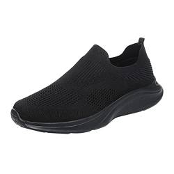 Laufschuhe Herren Atmungsaktive Schnürsenkel Ohne Binden Weiss Sportschuhe Leichtgewichts Bequeme Orthopädische Joggingschuhe Fitness Outdoor Trainers Turnschuhe Running Sneaker Walkingschuhe von LCpddajlspig