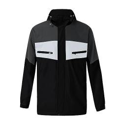 Ski Jacken Herren, Warm mit Abnehmbarer Kapuze Schwarz Skijacke Winddichte Wasserdicht Winterjacke Snowboardjacke 5xl Langarm Bodys Innenfutter Winter Atmungsaktiv Funktionsjacke Outdoorjacke von LCpddajlspig