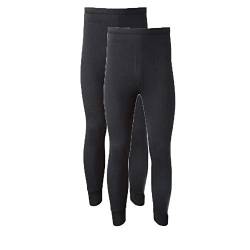 2er Pack Herren Thermohose Lange Unterhose Warme Unterwäsche Baselayer S M L XL XXL Thermo Gr. 36-41, Schwarz von LE11