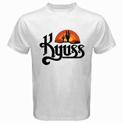 New Kyuss Logo Metal Rock Band Legend Men's White T-Shirt Size S M L XL 2XL 3XL von LEAD