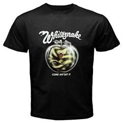 White Snake Whitesnake Come An' Get It Rock Band Men's Black T-Shirt Size S-3XL von LEAD