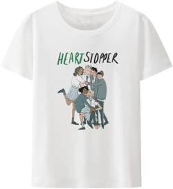 Gay and LesFans T Shirt Nick and Charlie Heartstopper T-Shirt Men Clothing Harajuku Aesthetic Tee Ropa Hombre Camisetas T-Shirts & Hemden(Large) von LEARNE