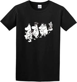 Moomin Family Mumin Snufkin Snorkmaiden Men Cotton Blend Shirt T-Shirts & Hemden(Small) von LEARNE