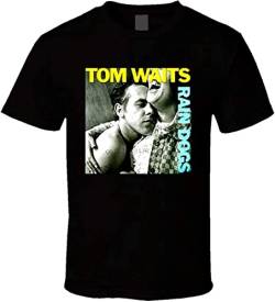 New Tom Waits Rain Dog Music Legend Men T-Shirt Size T Shirts Casual Clothing Cotton Top Tee Plus Size Color T-Shirts & Hemden(Large) von LEARNE