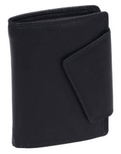 LEAS Damenbörse im Hochformat mit RFID Schutz Echt-Leder, schwarz Ladies-Collection'' von LEAS