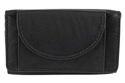 LEAS Kleine Minibörse extra dünn Echt-Leder, schwarz Mini-Edition von LEAS