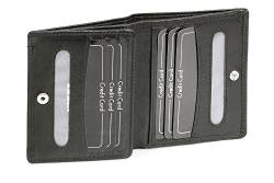 LEAS Kreditkartenhülle, Scheckkartenmappe Echt-Leder, schwarz Card-Collection von LEAS