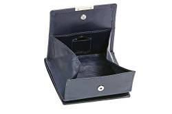 LEAS Wiener-Schachtel mit großer Kleingeldschütte RFID Schutz Folie, Echt-Leder, dunkelblau Special Edition von LEAS