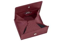 LEAS Wiener-Schachtel mit großer Kleingeldschütteund RFID Schutz, Echt-Leder, Cherry/rot Special Edition von LEAS