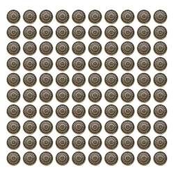 100PCS metal coat button men and women's suits, shirts, buttons, knitwear buttons, DIY materials, clothing accessories (gold,36L 23MM) von LEBITO