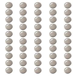 50PCS metal buttons round semi-circular hollow buttons, coat buttons, decorative buttons, metal suit buttons (Silvery,36L 23MM) von LEBITO