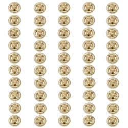 50PCS metal coat button for men and women's decorative outerwear, suit pants, cashmere clothes, knotted rope, hollow circular buckle (Gold,32L 20MM) von LEBITO