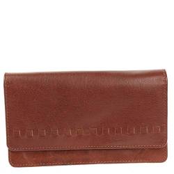 LECONI Geldbörse Portemonnaie Frauen Clutch Brieftasche Kartentaschen Querformat Ledergeldbörse für Damen Leder 19,5x11x3,5cm braun LE9016-buf von LECONI