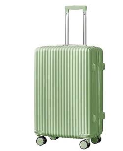 LECOW Koffer Trolley ABS-Hartschalenkoffer Mit Rädern, Nass- Und Trockentrenntasche, Leichtes Gepäck Reisekoffer Rollkoffer (Color : Grün, Size : 20 inch) von LECOW