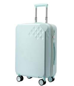 LECOW Koffer Trolley Erweiterbarer 8-Rad-Spinner-Gepäckkoffer, Leichter Hartschalenkoffer, Macaron-Koffer Reisekoffer Rollkoffer (Color : A, Size : 22inch) von LECOW