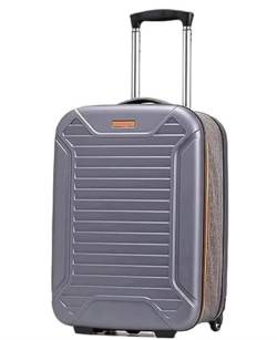 LECOW Koffer Trolley Gepäck, Faltbar, Handgepäck, Hartschalenkoffer, Tragbarer Koffer Mit Zahlenschloss Reisekoffer Rollkoffer (Color : C, Size : 24in) von LECOW