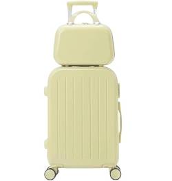 LECOW Koffer Trolley Gepäck-Hartschalenkoffer, Leichtes Passwort-Gepäck, Rollkoffer Für Herren Und Damen Reisekoffer Rollkoffer (Color : B, Size : 22inch) von LECOW