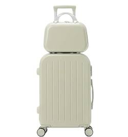 LECOW Koffer Trolley Gepäck-Hartschalenkoffer, Leichtes Passwort-Gepäck, Rollkoffer Für Herren Und Damen Reisekoffer Rollkoffer (Color : D, Size : 24inch) von LECOW