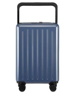 LECOW Koffer Trolley Handgepäck-Sicherheitskombinationsschloss, Koffer, Gepäck, Aufgegebenes Gepäck Reisekoffer Rollkoffer (Color : Blue, Size : 20 inch) von LECOW