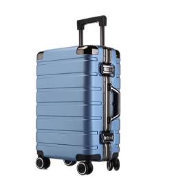 LECOW Koffer Trolley Koffer, Zweireihig, Mit Drehbaren Rädern, Gepäck, Tragbar, Für Reisen, Dual-TSA-Zahlenschloss Reisekoffer Rollkoffer (Color : B, Size : 24inch) von LECOW