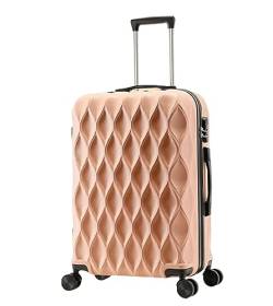 LECOW Koffer Trolley Koffer Mit Rollen, Passwort-Handgepäck, Großer Aufbewahrungskoffer Reisekoffer Rollkoffer (Color : Rosa, Size : 20 in) von LECOW