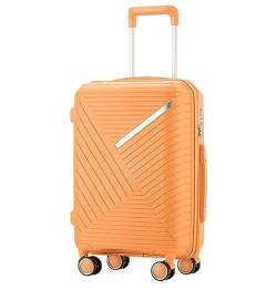 LECOW Koffer Trolley Robuster Hartschalen-Reisekoffer Mit Spinnerrädern, Leichter Gepäckkoffer Reisekoffer Rollkoffer (Color : A, Size : 20inch) von LECOW